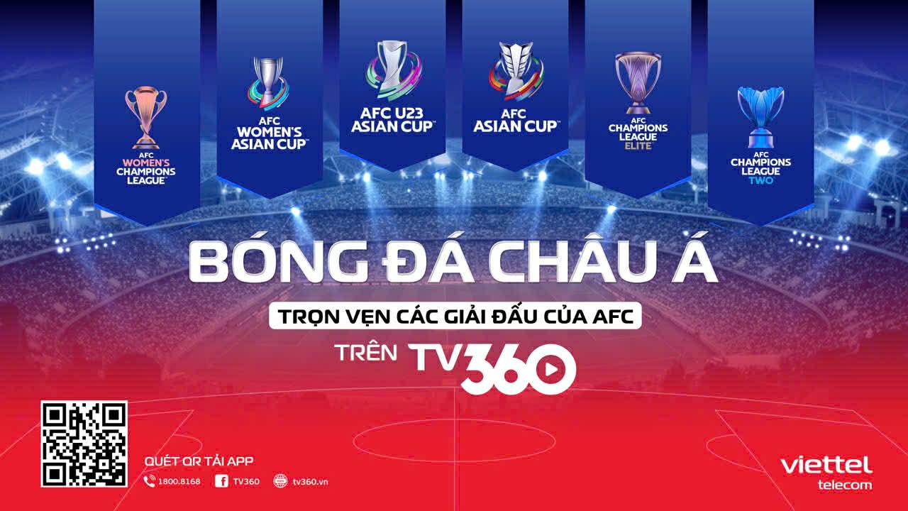 TV360 sở hữu bản quyền phát sóng VCK U23 châu Á 2026